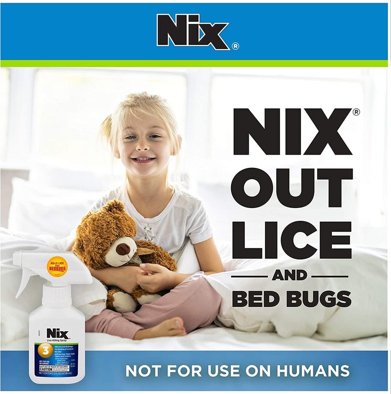 NIX Lice & Bed Bug Killing Spray for Home, Bedding & Furniture, 5 fl oz (Pack of 2) - Image 5